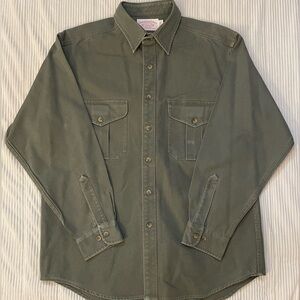 C.C. Filson Co. Heavy Canvas Shirt Men’s Large Button Down Water-Resistant